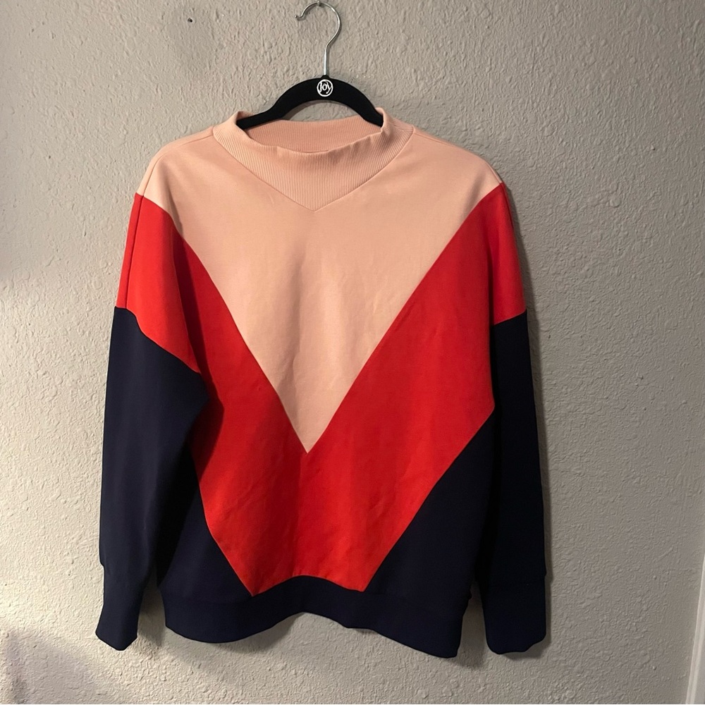 Scotch & Soda Color Block Scuba Sweater, Pink, Bl… - image 2